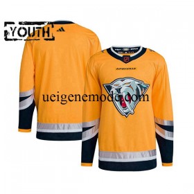 Kinder Nashville Predators Eishockey Trikot Blank Adidas 2022-2023 Reverse Retro 2.0 Gelb Authentic